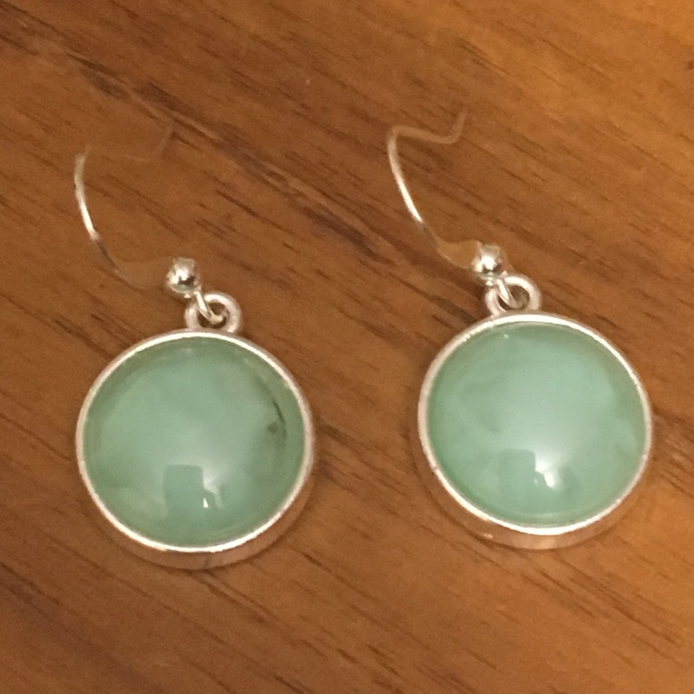 Mint Circle Earrings π2 for $7π - Picture 1 of 3
